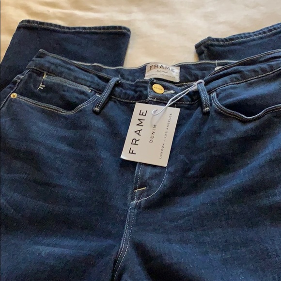 NWT! Frame Le High Straight, Emmanuelle Jeans - Picture 3 of 4